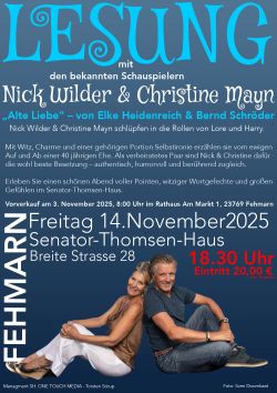 Nick Wilder Mayn Lesung AlteLiebe