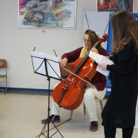 Cello Hellen Kærrebek & Autorin Ovidia Hansen